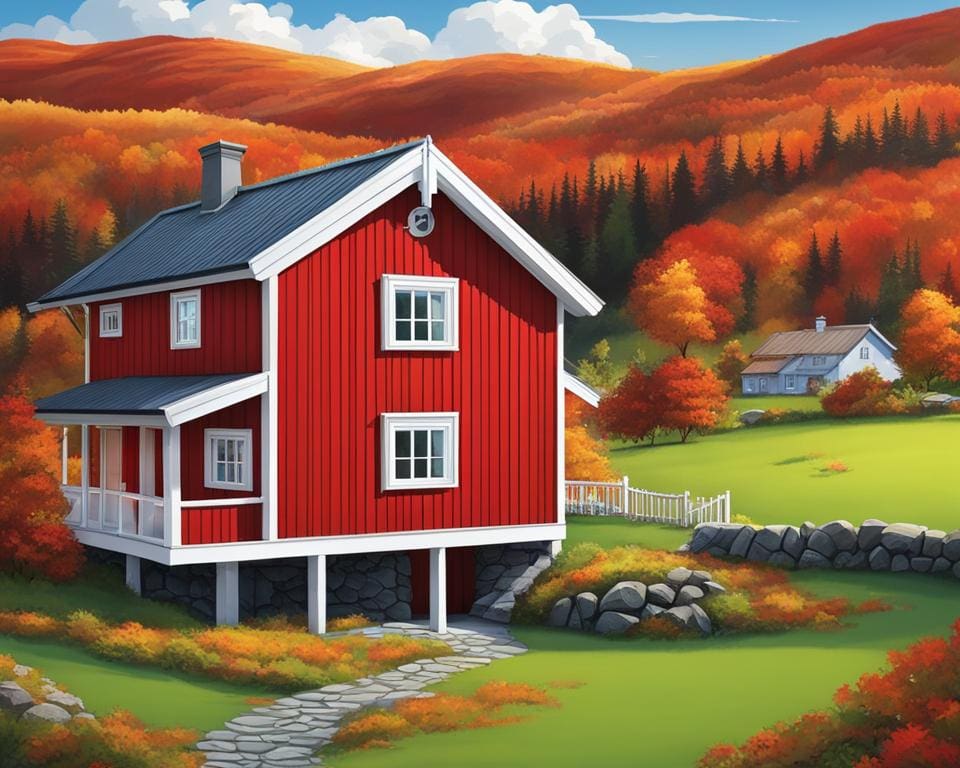 traditionele Noorse huisverf