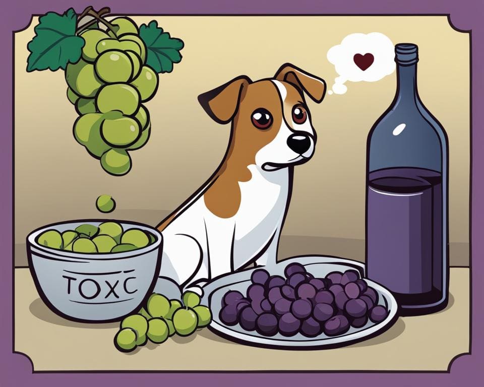 waarom zijn druiven giftig voor honden