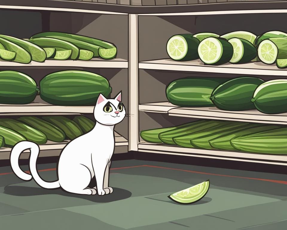 waarom zijn katten bang voor komkommer