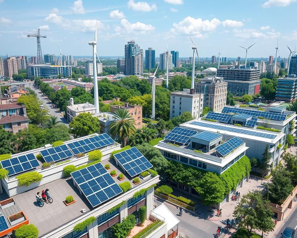 De rol van hernieuwbare energie in stadsplanning