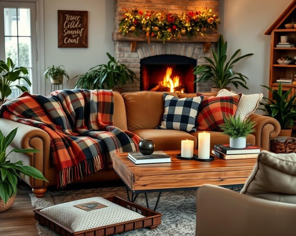 tips voor styling van plaids in een cozy interieur