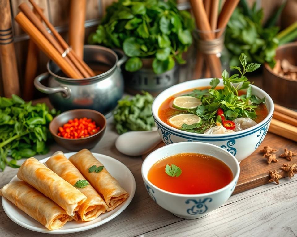 Eetgewoontes in Vietnam: ontdek de smaak van pho en springrolls