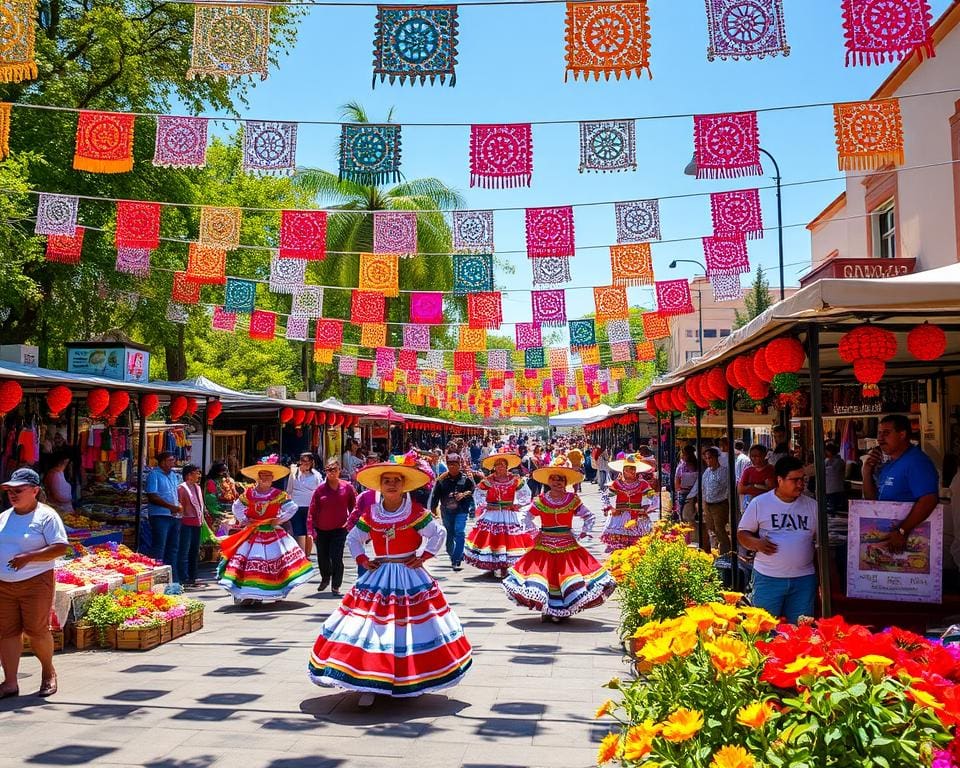 kleurrijke festivals