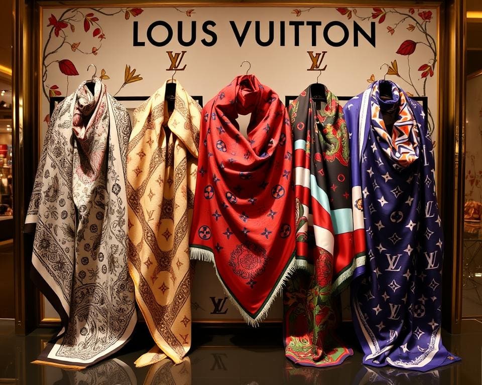 Louis Vuitton collectie unieke ontwerpen stijlen met sjaals