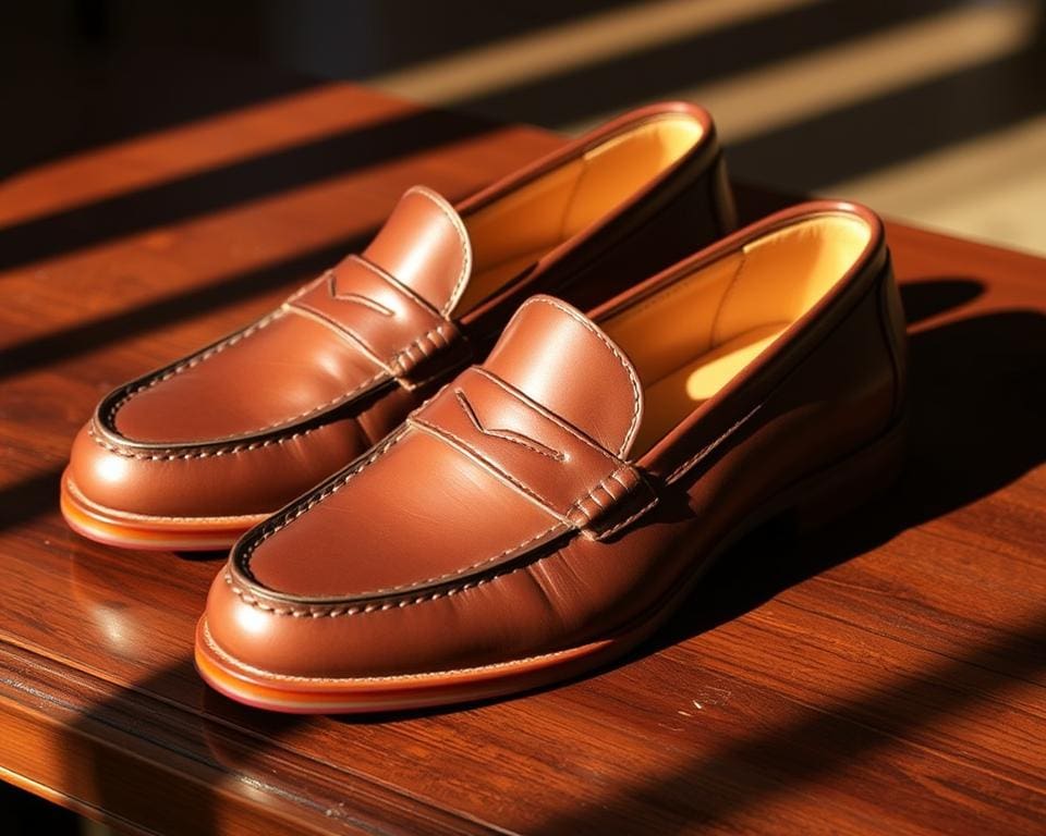 Ralph Lauren leren loafers: Voor een klassieke en comfortabele look